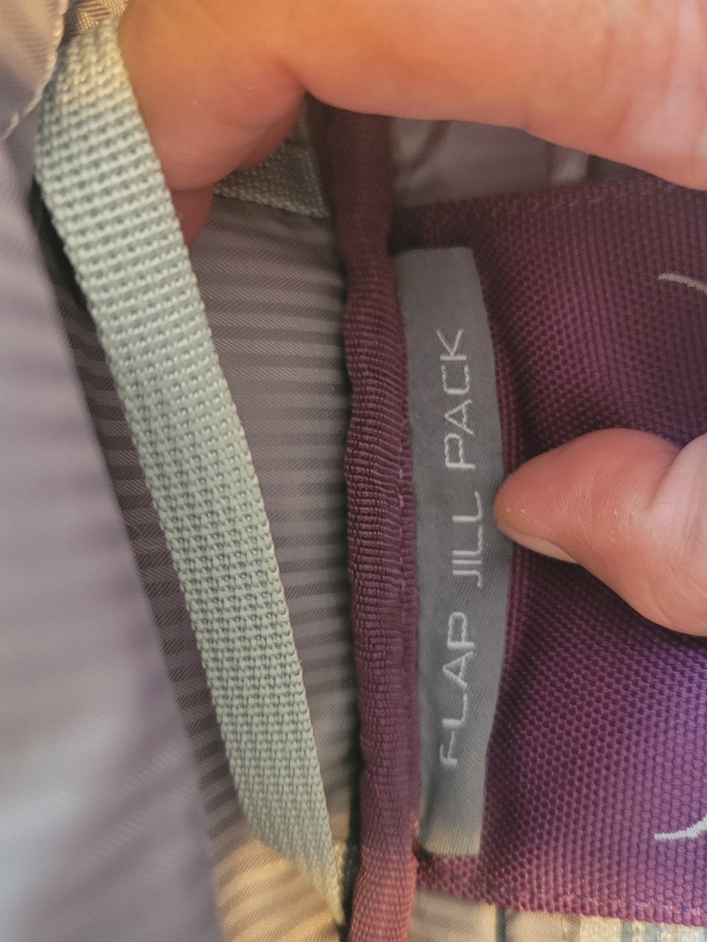 OSPREY Flap Jill Women's Purple Backpack with Teal Accents 20ltr Daybag Laptop - Picture 7 of 12